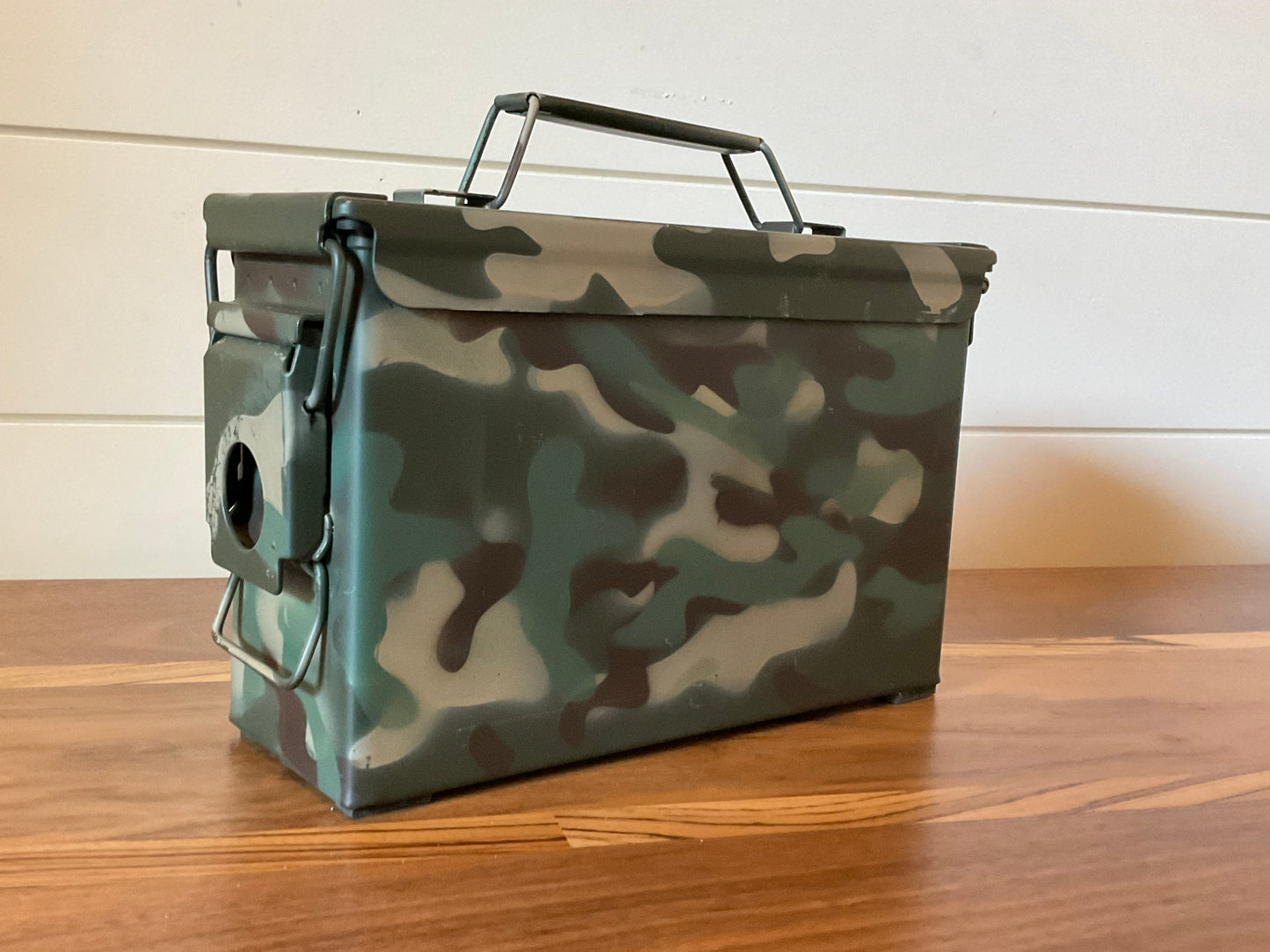 .30 CAL Woodland Ammo Can Bluetooth Speaker – Rugged, Custom-Built , Audio Powerhouse