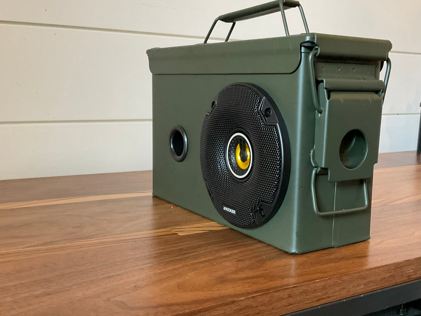 .30 CAL OLIVE Ammo Can Bluetooth Speaker – Rugged, Custom-Built , Audio Powerhouse