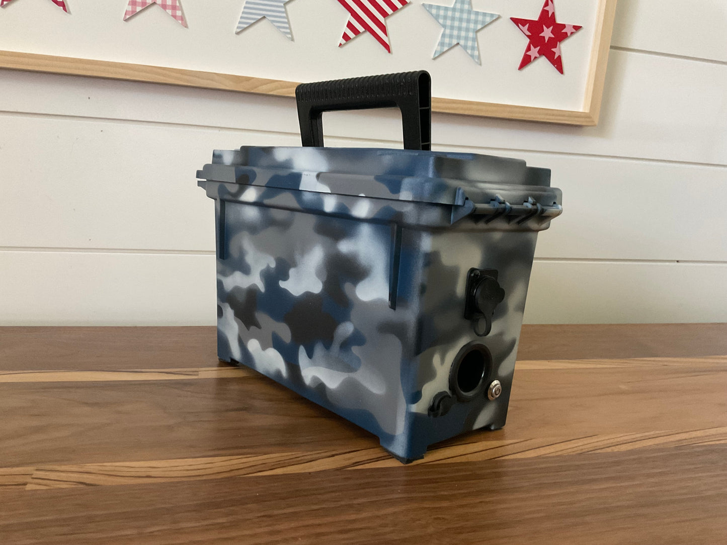 Custom Naval Camouflage - Rugged Field-box Bluetooth Speaker - Lifestyle Series