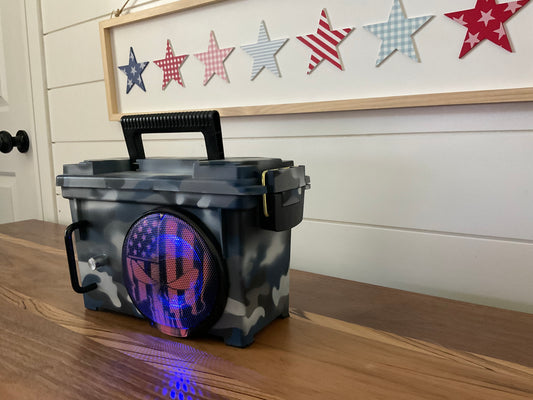 Custom Naval Camouflage - Rugged Field-box Bluetooth Speaker - Lifestyle Series