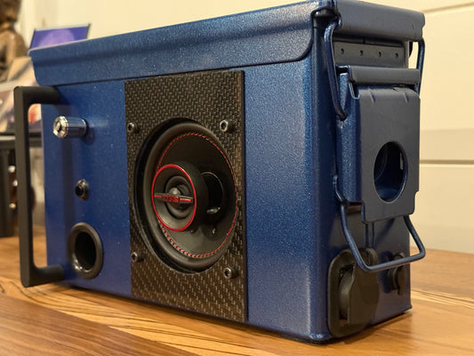 .30 CAL Ammo Can Bluetooth Speaker – CUSTOM Metallic Ink Blue