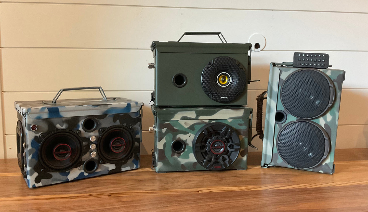 Metal Ammo Can Bluetooth Speakers