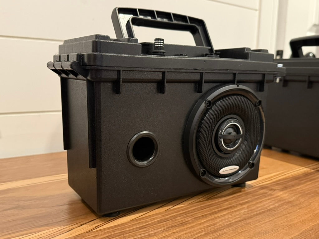 Outdoor Bluetooth Speaker - Field Box  Black Diamond Series- Lightweight Speaker in Stealth Black