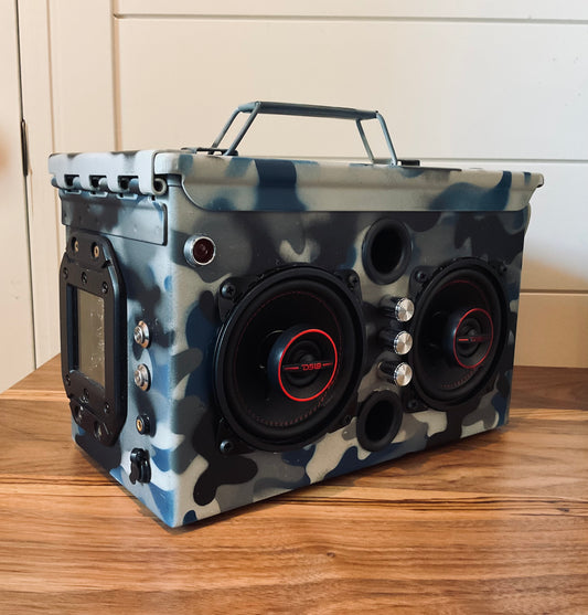 Ammo Can Premium Tactical Bluetooth Speaker- Naval Camo
