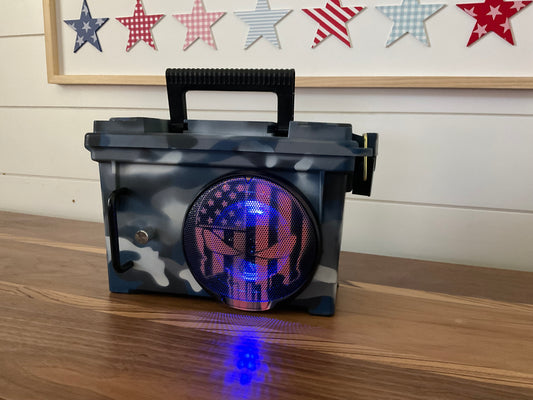 Custom Naval Camouflage - Rugged Field-box Bluetooth Speaker - Lifestyle Series
