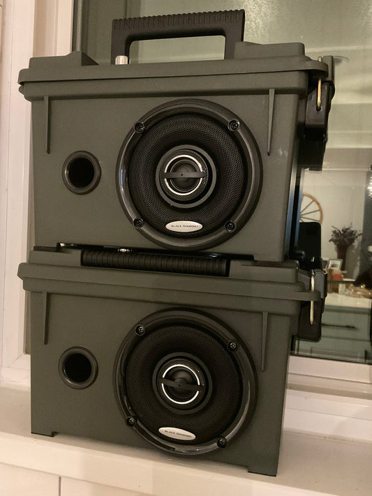 Field Box Black - Black Diamond Series- Lightweight Bluetooth Speaker - Olive Green