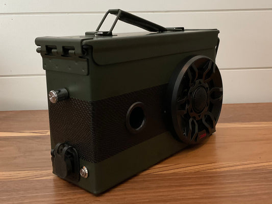 .30 Cal Ammo Can Luxury Bluetooth Speaker - CUSTOM Olive Drab Green - by Strong Arm Craftsman
