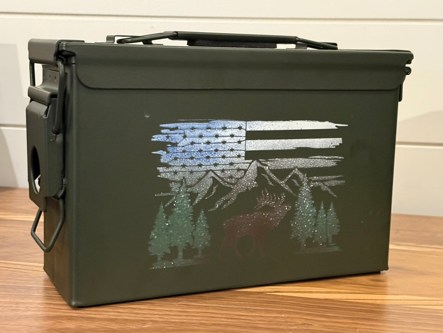 .30 Cal Ammo Can Luxury Bluetooth Speaker - CUSTOM Olive Drab Green - by Strong Arm Craftsman