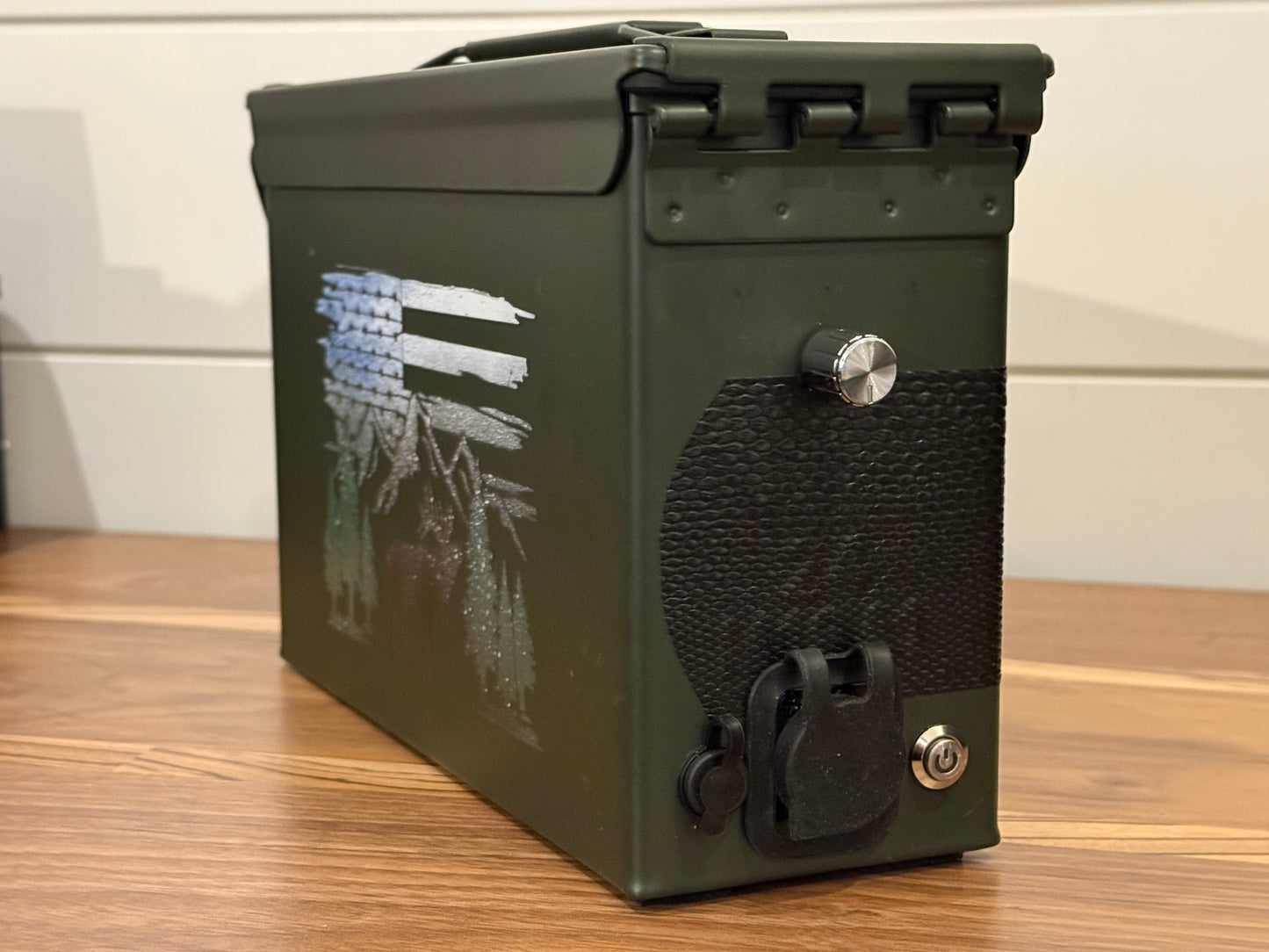 .30 Cal Ammo Can Luxury Bluetooth Speaker - CUSTOM Olive Drab Green - by Strong Arm Craftsman