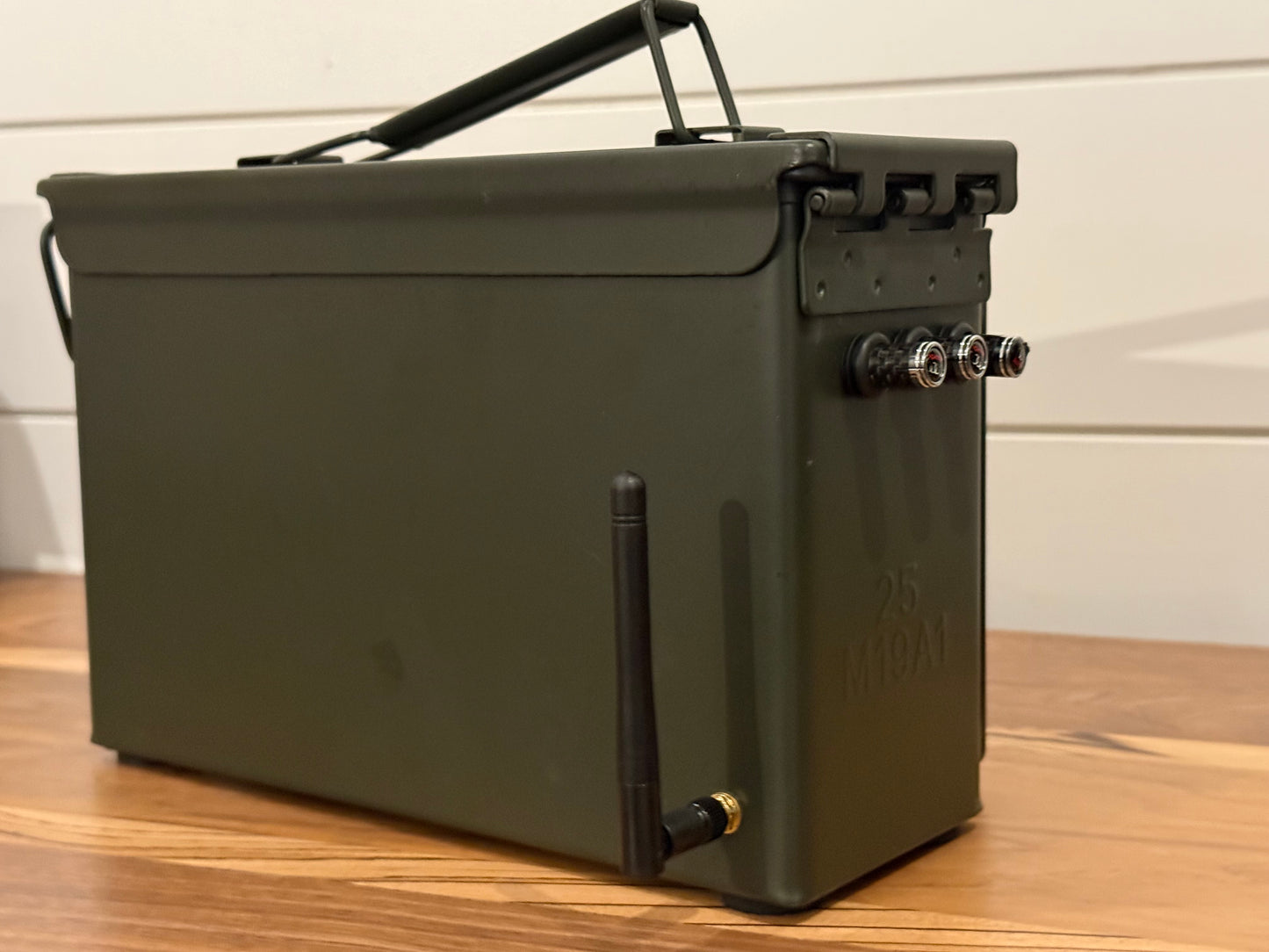Ammo Can Bluetooth Speaker – CUSTOM Olive Drab and Carbon Fiber -.30cal