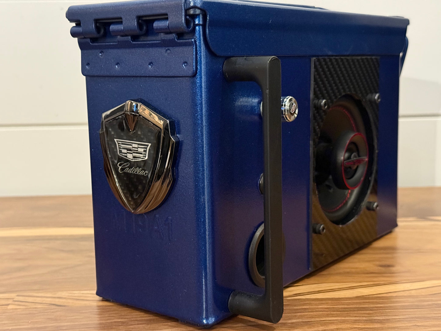 .30 CAL Ammo Can Bluetooth Speaker – CUSTOM Metallic Ink Blue